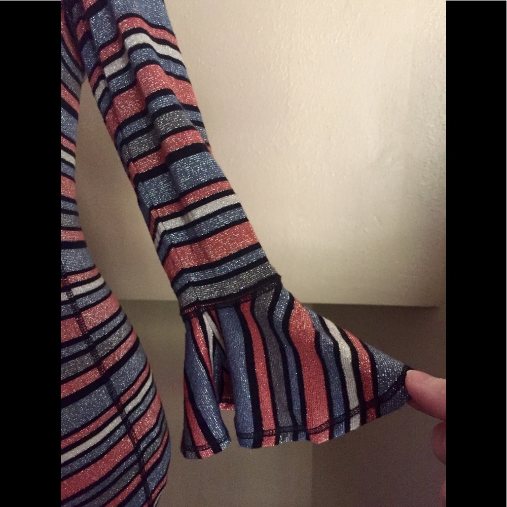 Free People sparkly striped top - Picture 4 of 5